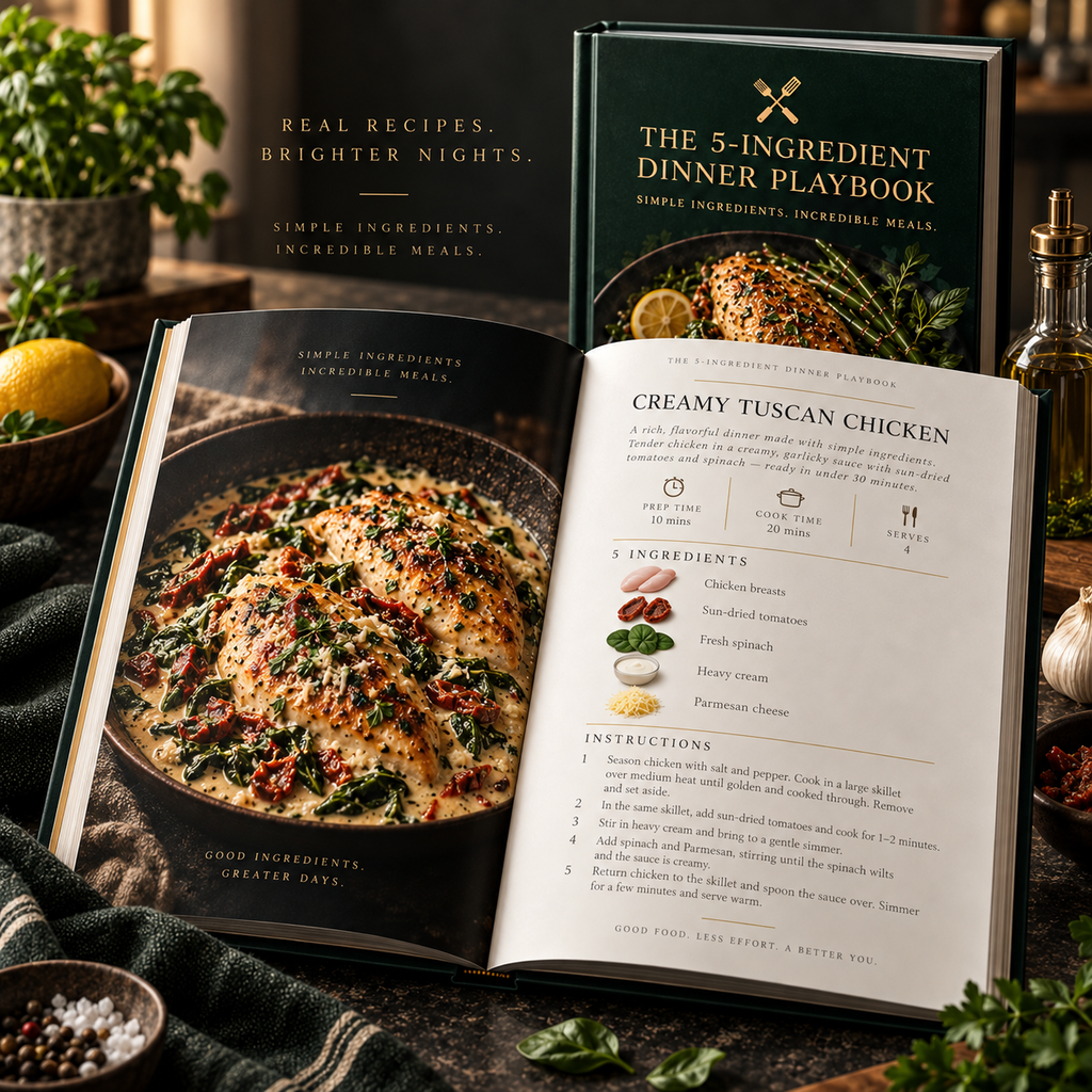 THE 5-INGREDIENT DINNER PLAYBOOK