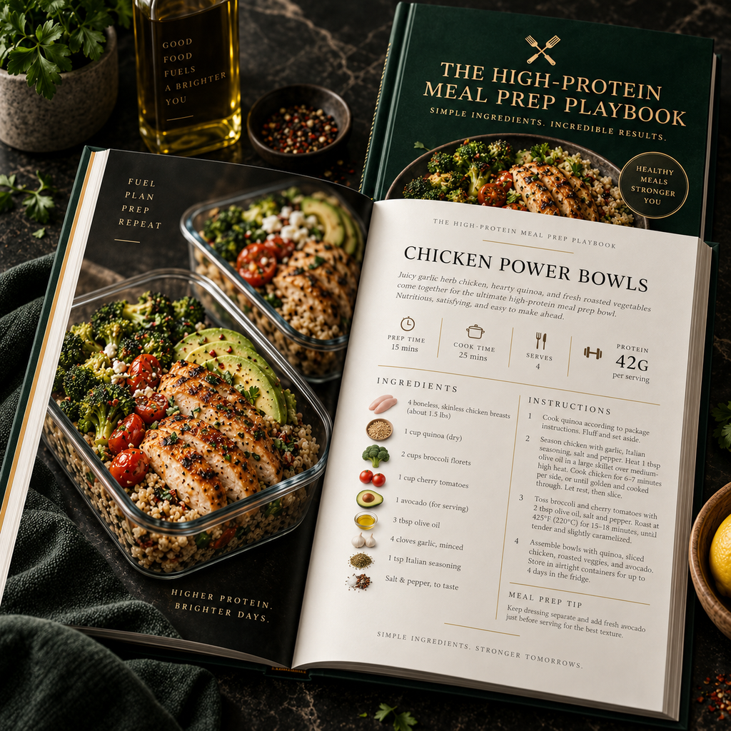 THE HIGH-PROTEIN MEAL PREP PLAYBOOK