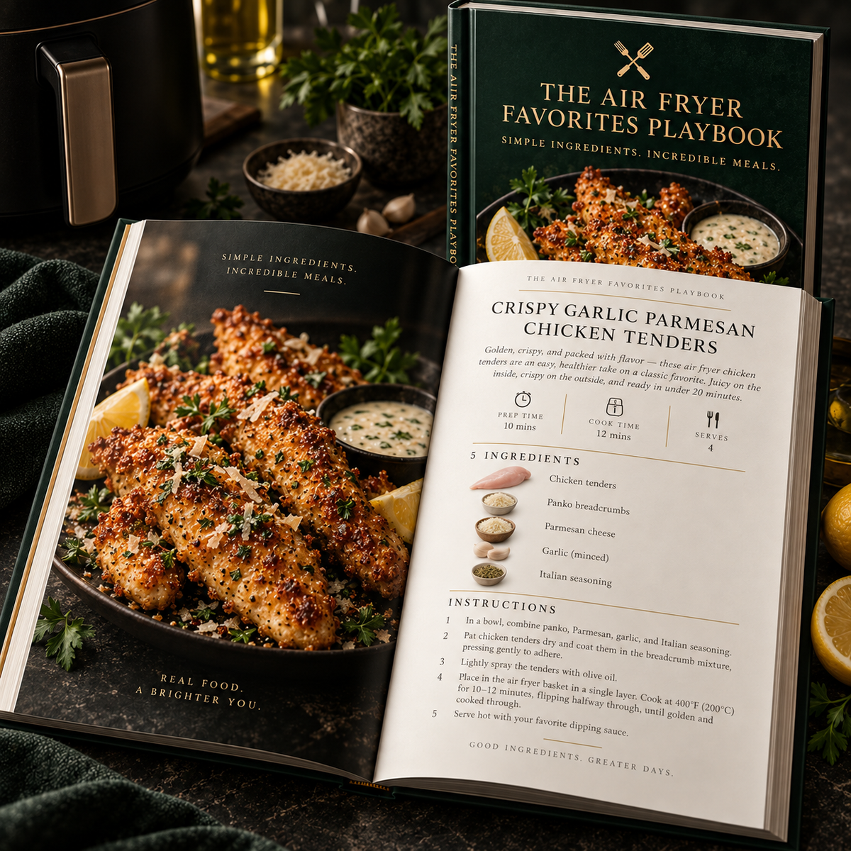 THE AIR FRYER FAVORITES PLAYBOOK